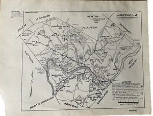 Mapa de Estudio Geodésico de Massachusetts 1937 USC y GS Condado de Essex Haverhill de colección - Imagen 1 de 4