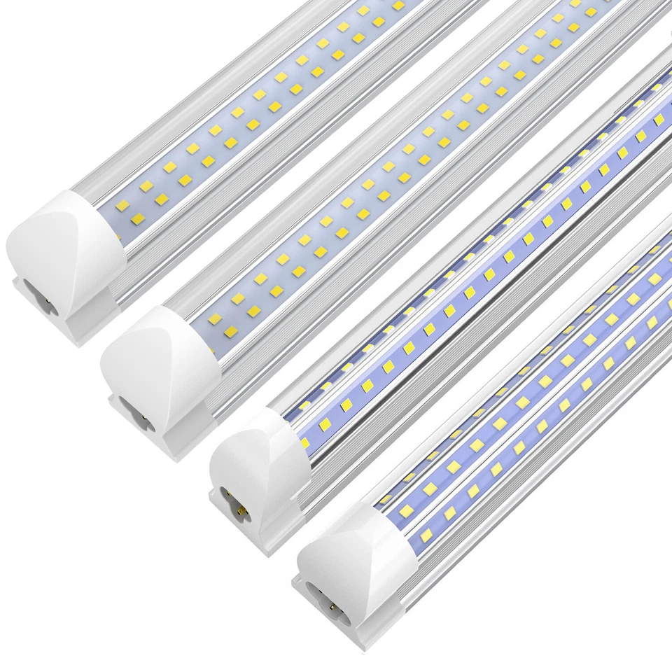 T8 4FT 5FT 6FT 8FT LED Tube Lights Bright Shop Light Fixture 36W-120W - Image 1 of 4