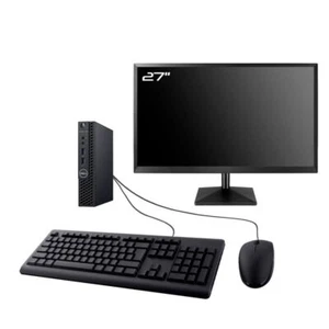 PC Dell Optiplex 3060 Micro Bildschirm 27 " Intel I3-8100T RAM 16Go Sds 240Go - Bild 1 von 6