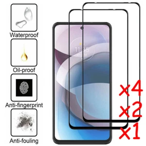 For Motorola Moto One 5G Ace/Moto G 5G Plus Full Cover Glass Screen Protector - Picture 1 of 9