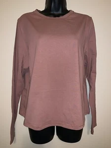 Kim Kardashian SKIMS Cotton Long Sleeve T-Shirt, Rose Clay 3X-Large - Picture 1 of 6