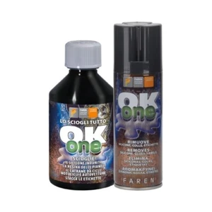 RIMUOVI SILICONE RESINA COLLA OK ONE 250ml LIQUIDO SCIOGLI TUTTO PULITORE FAREN - Foto 1 di 1