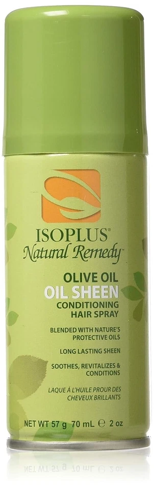 Isoplus Natural Remedy Aceite de Oliva, Aceite Brillo Acondicionador Spray para Cabello, 2 OZ Foto 1 de 1