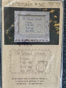 The Basket Case Needlework Therapy Lemonade 302 Emboridery Pattern - Picture 1 of 2