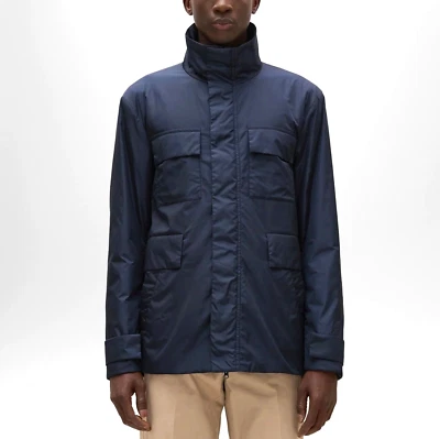 Aspesi F/W 24-25 'Grant' Weather-Repellent Field Jacket with Knit Details L New - Image 1 of 4