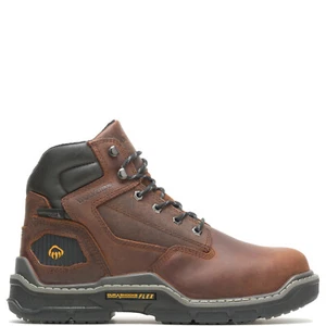 Botas de trabajo Wolverine Raider Durashocks aisladas 6" W210065 para hombre marrones - Imagen 1 de 5