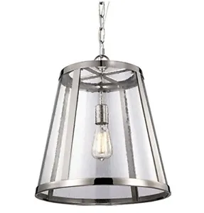 Entryway, Dining, Chandelier - Feiss 1-Light Pendant, Polished Nickel - Picture 1 of 2