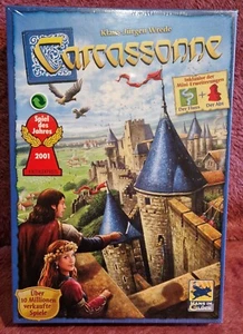 Carcassonne Basisspiel mit 2 Mini- Erweiterungen Der Fluss + Der Abt OVP TOP - Bild 1 von 5