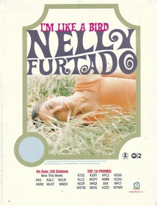 Nelly Furtado 2000 Ad- I'm Like A Bird  Advertisement KIIS KKRD WLKT WSTW WPLT - Picture 1 of 1