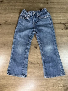 Levi Strauss & Co Girls 4T Bootcut Denim Jeans with Pink Stitching (2020) - Picture 1 of 7