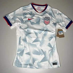 Nike USA 2024 Maglia Calcio Away Uomo M FZ8017-101 Bianco Blu Stelle Mondiali - Foto 1 di 11