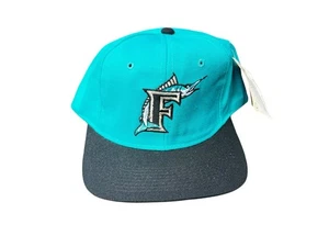 Vintage 90’s Florida Marlins New Old Stock SnapBack MLB Hat! Neu mit Etikett - Bild 1 von 10