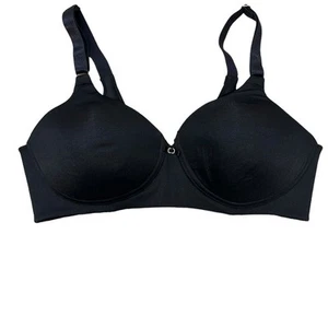 Vanity Fair Women's Full Coverage Back Smoothing T-Shirt Bra Black 34B - Picture 1 of 8