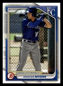 Spencer Nivens 2024 Bowman Prospect #BP-37 Kansas City Royals Rookie RC *017 - Picture 1 of 2