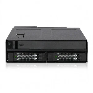 Icy Dock MB602SPO-B TOUGHARMOR MB602SPO-B METAL 2X 2.5 + ULTRA SLIM ODD BAY - Picture 1 of 1