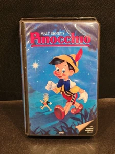 Walt Disney’s Pinocchio (VHS, 1985) BLACK DIAMOND CLASSICS PADDED CLAMSHELL Orig - Picture 1 of 5