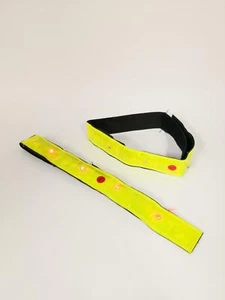 2 PC Flashing Safety ARMBAND LED Tobillo Alimentado por batería Night Running Jog Walk US - Imagen 1 de 3
