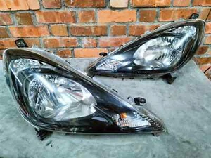 BLACK HOUSIN HALOGEN Honda Jazz FIT GE8 2011-2013 Headlights Head Lights Lamps - Picture 1 of 12