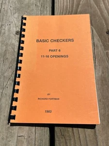 Basic Checkers Part 6; 11-16 Openings By Richard Fortman 1983 - Picture 1 of 8