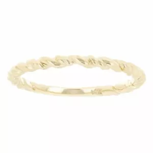 14k Yellow Gold Twisted Rope Stackable Ring Size 6.75 - 1.6 grams 2mm - Picture 1 of 3