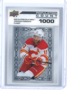 2023-24 JONATHAN HUBERDEAU UPPER DECK SERIES 1 POPULATION COUNT 1000!!