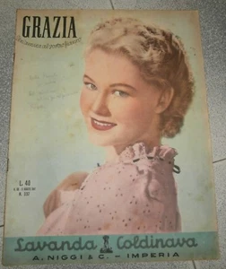 GRAZIA # 337 - Vintage Italian FASHION Magazine - 1947 - SHIRLEY JOHN  - Imagen 1 de 4