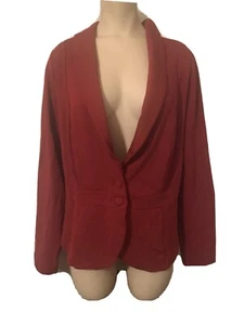Torrid Womens Magenta Ponte Unstructured Career Work Casual Blazer, Plus Sz 0X - Picture 1 of 5