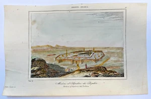 MEDINE MECCA SAUDI ARABIA c. 1880 ANTIQUE ENGRAVED VIEW 19TH CENTURY - Picture 1 of 3