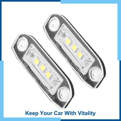 Pack(2) LED License Plate Light Car Number Lamp Replacement for Volvo S80 XC90  - Изображение 1 из 4
