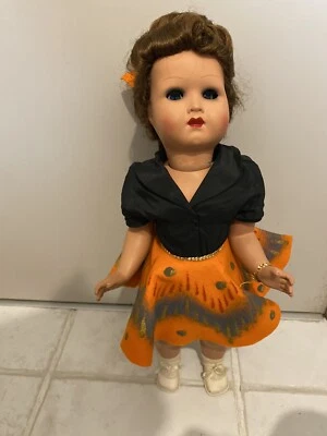 Antica Bambola marcata Giachetti Firenze,in celluloide,55 cm,scatola Originale - Immagine 1 di 4