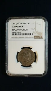 1951J GERMANY TWO MARK NGC AU Details 2M Coin PRICED TO SELL NOW! - Picture 1 of 4
