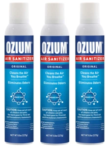Ozium 8 Oz. Air Sanitizer & Odor Eliminator for Homes, Cars, Offices, Original