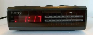 Sony Dream Machine Alarm Clock Radio ICF-C2W Black - Picture 1 of 6