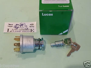 TRIUMPH T140 TR7 T150 T160 TRIDENT LUCAS INTERRUPTOR DE ENCENDIDO Y LLAVES LU30552 1971+ - Imagen 1 de 5