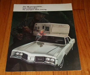 Original 1968 Oldsmobile Trailer Towing Sales Brochure Toronado 442 Cutlass - Picture 1 of 2