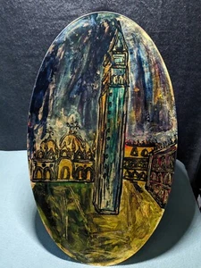 Murano Glass Large Oval Glass Tray/Dish Vintage - Picture 1 of 8