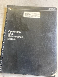 LINKBELT LINK-BELT  FMC LS4800 5800 OPERATION MAINTENANCE MANUAL EXCAVATOR - Picture 1 of 2
