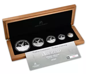 2024 Mexiko PP Silber Libertad 5 Münzen Proof Set OVP - Bild 1 von 7