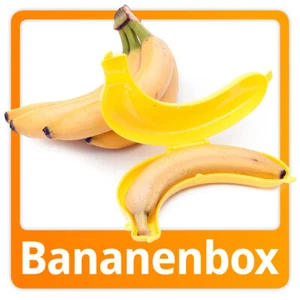 Bananenbox Bananendose Bananen Bana Dose Aufbewahrungs Box Lunchbox - Bild 1 von 4
