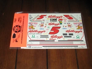 Slixx NASCAR 1160 5 Kellogg's Flakes Terry Labonte Chevy Waterslide Decals 1/24 - Picture 1 of 2