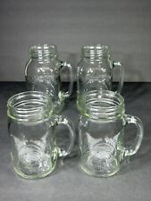 4 Golden Harvest Drinking Jars Bundle Of (2) 16oz (2) 32oz Glasses Pint Quart.