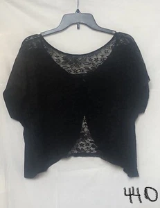 Heart & Soul Junior’s XL Open Back Lace Blouse - Picture 1 of 5