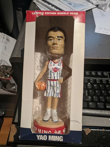 Houston Rockets 2003 Yao Ming SGA bobblehead bobble  Rookie 10" 04/15/03  NIB Cover