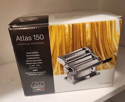 MARCATO Atlas 150 Pasta Noodle Maker Cutter Italy Lasagne Spaghetti Machine  - Image 1 of 4