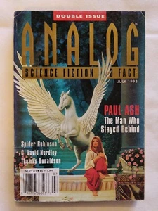 1993 July, Analog Sci-Fi/Fact Magazine, The Man Who Stayed Behind (MH413) - Foto 1 di 5