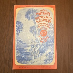 Moby Grape Spencer Davis 1971 BG 286 FINAL Fillmore Poster - Picture 1 of 16