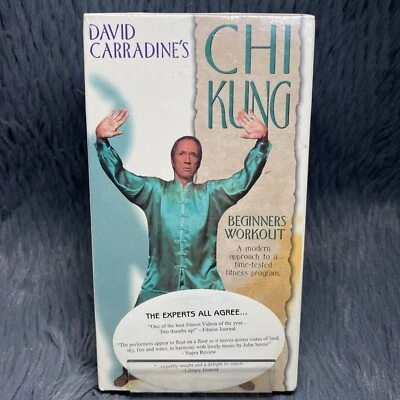 David Carradines Chi Kung Beginners Workout VHS 1999 Fitness Film New SEALED - Image 1 of 4