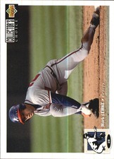 1994 Collector's Choice Atlanta Braves Baseball Card #501 Mark Lemke