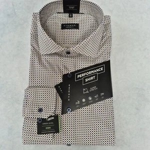 Eterna Herren Hemd bunt gemustert Gr. 43 bis 46 Langarm Bügelleicht (7 743) NEU - Bild 1 von 8