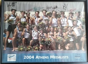Olympic gold winning men's eight & silver winning women's eight - Signed Poster - Picture 1 of 2